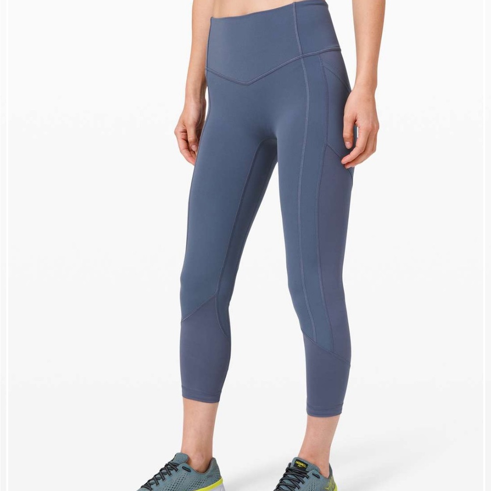 Lululemon all the right places crop ink blue size 4
